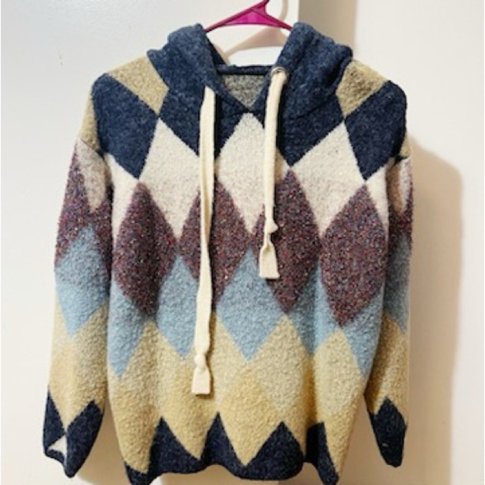 Mix Color Women Hoodie Sweater Size M